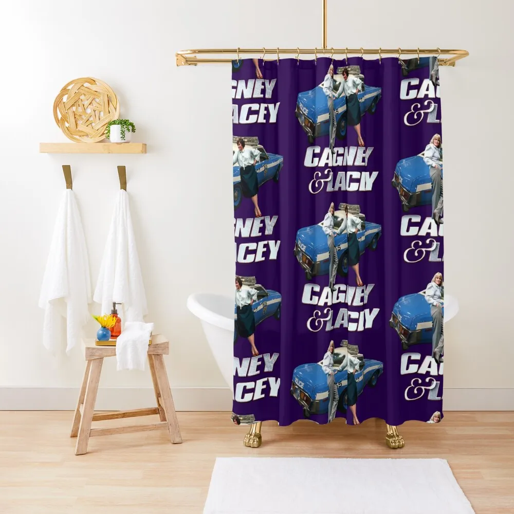 

Retro Throwback Cagney and Lacey Girl Power Tribute Shower Curtain Bathroom Box Bathroom Shower Set Bathroom Shower Curtain