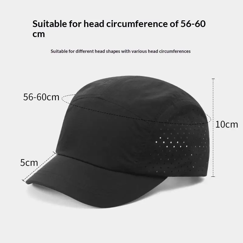 Schnelltrocknende Mesh-Baseballkappe - Atmungsaktiv, leicht, UV-Schutz, Sonnenschutz, für Männer, Frauen, Paare, Outdoor-Wanderungen – Detail 4