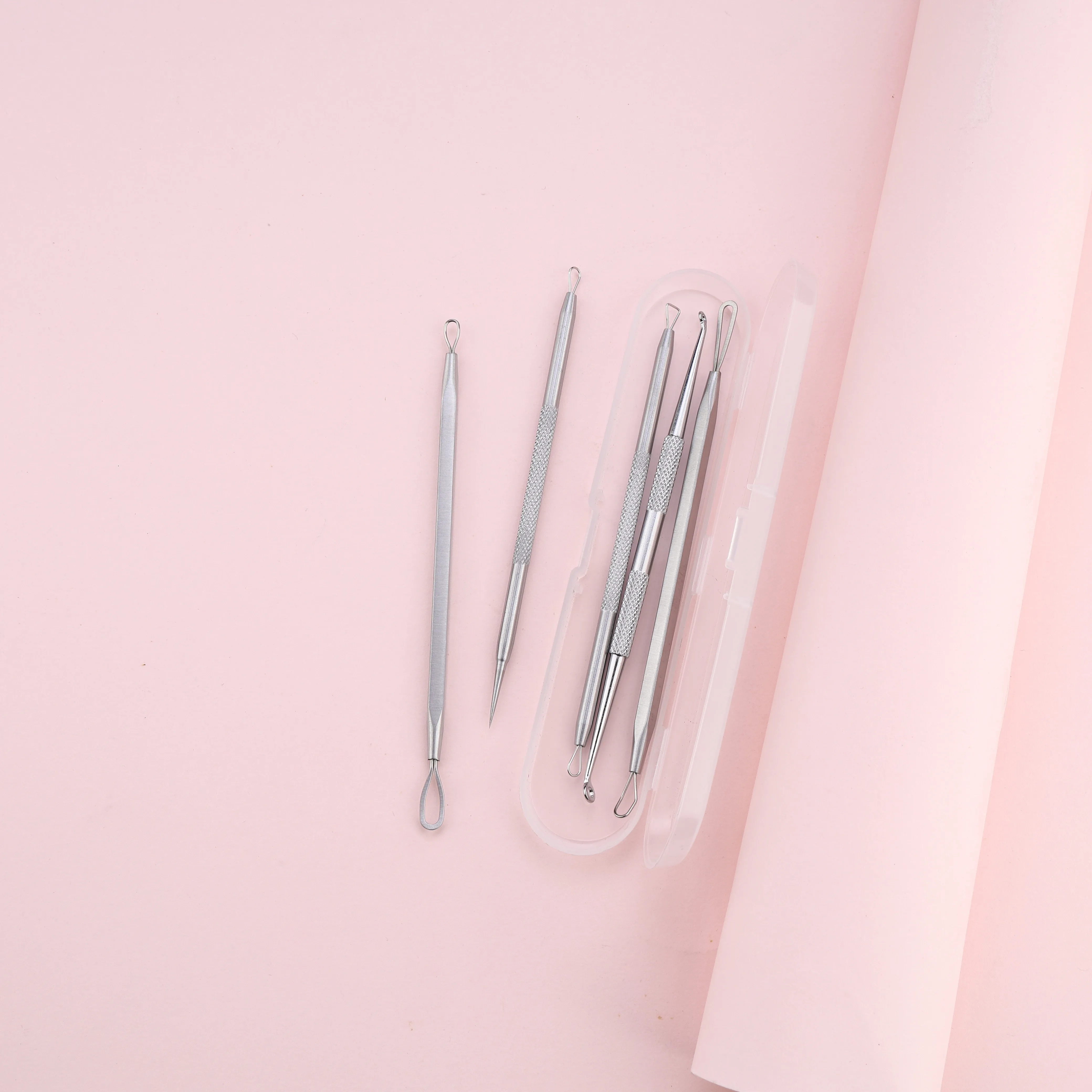 5 قطعة ملاقط الشعر نام حب الشباب إزالة الرؤوس السوداء الإبر النقاط السوداء الأنظف المسام الأنظف التطهير العميق الوجه أدوات العناية بالبشرة #5