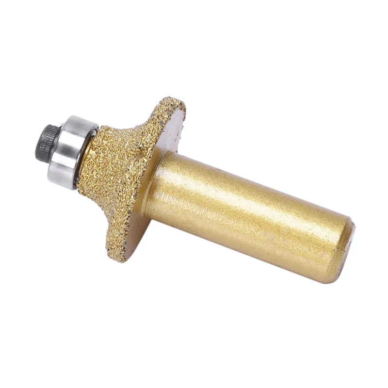 AB45 2X mármol 31Mm de diámetro Bullnose diamante perfil rueda enrutador broca tono dorado