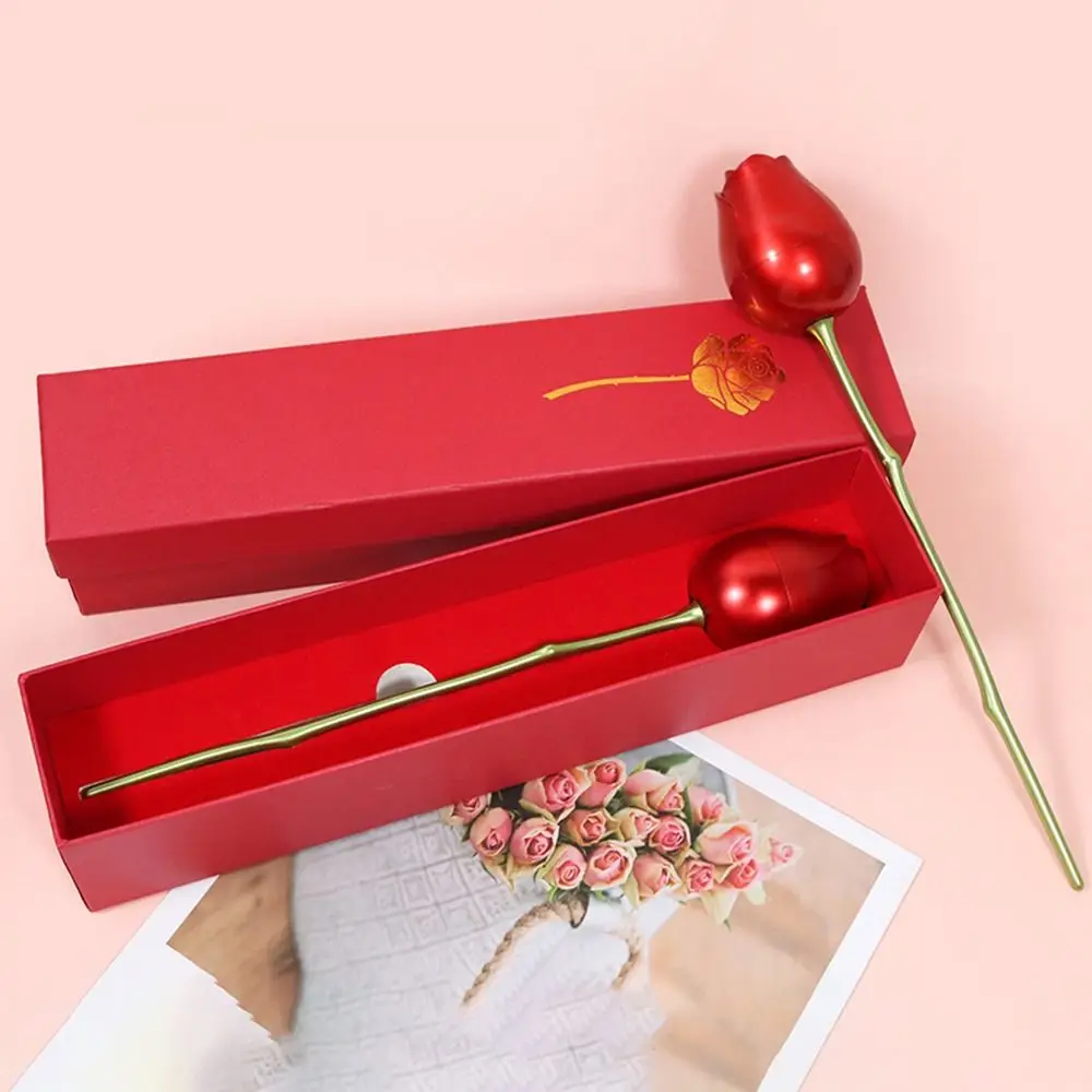 الإبداعية زهرة على شكل روز هدية خاتم صندوق اقتراح مفاجأة المحمولة مجوهرات صندوق تخزين عرض المجوهرات لفتاة الزفاف #2