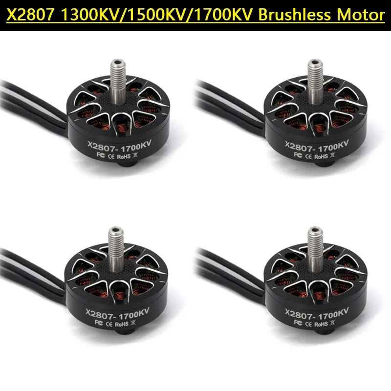 4PCS X2807 2807 1300KV 1500KV 1700KV 4S-6S Brushless Motor for Mark4 FPV Freestyle 7inch Long Range LR7 Drones DIY Parts