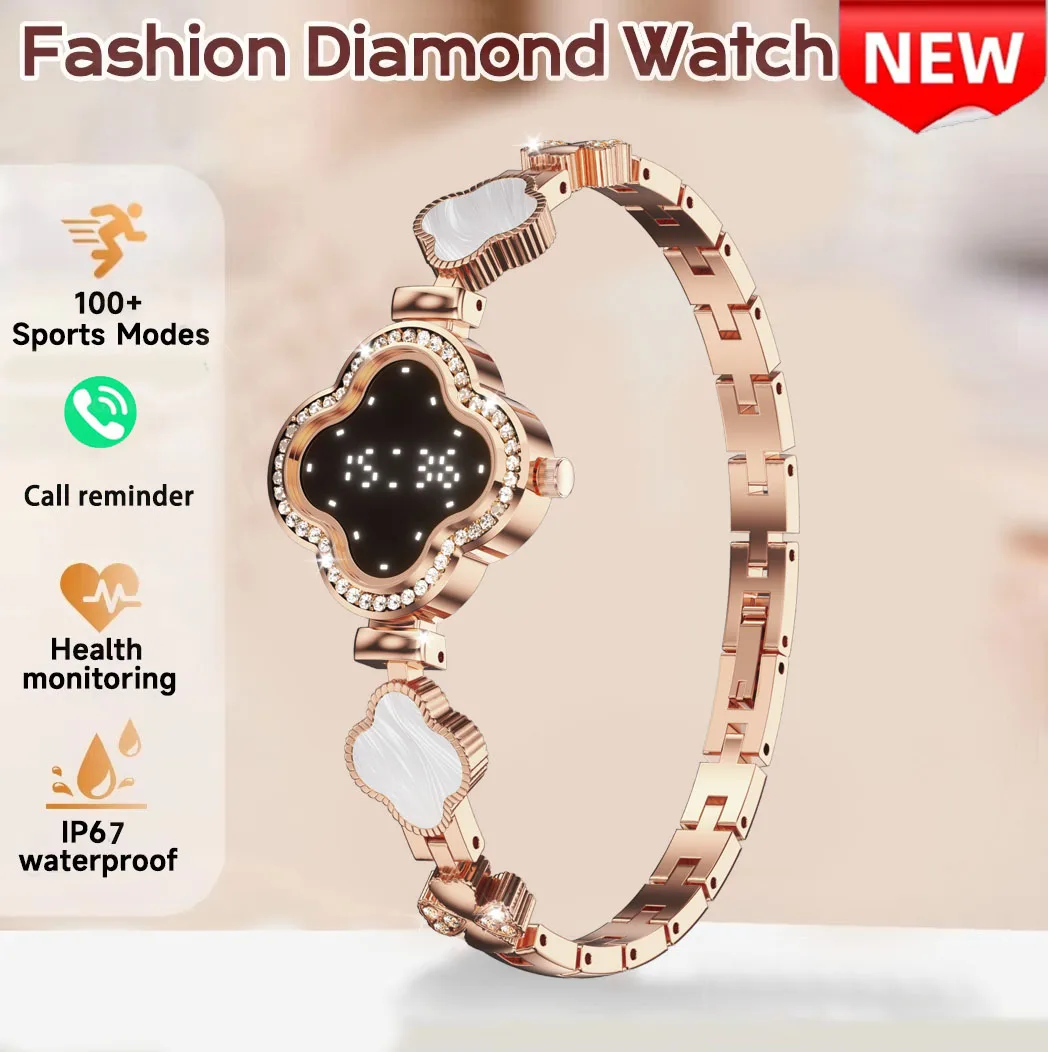 

2026 New Quartz Watches Women Smart Bracelet Watch Call Reminder Heart Rate Sleep Monitor IP67 Waterproof Sports Smartwatch Lady