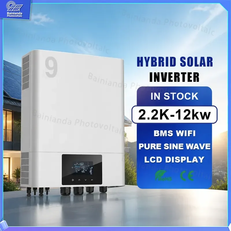 Hybrid Solar Wind Power Generator 24V 48V Energy Storage System Pure Sine Wave Inverter Off Grid Home Backup Battery Charger