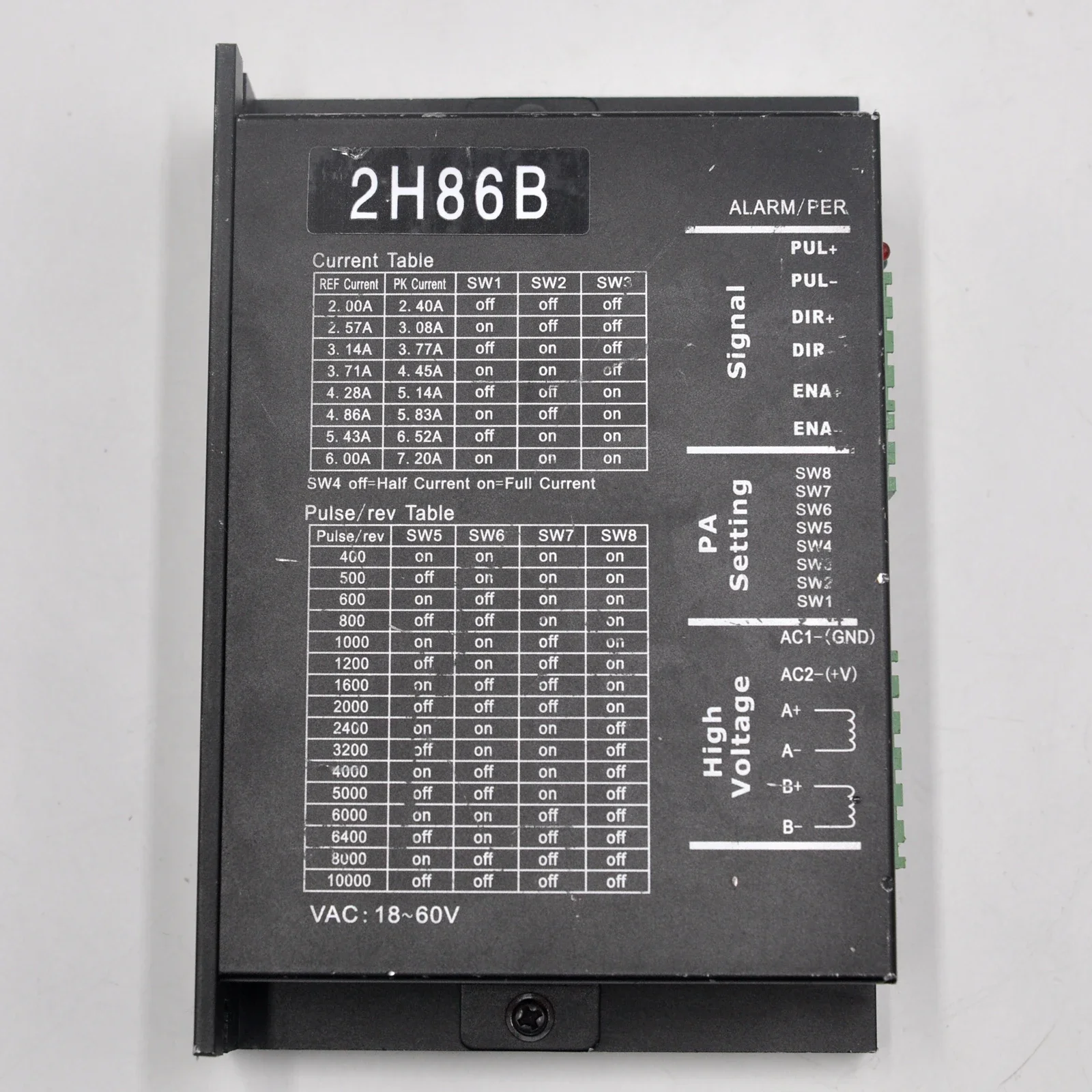 85 Series 86 Series Stepper Motor Driver 2H86B Driver