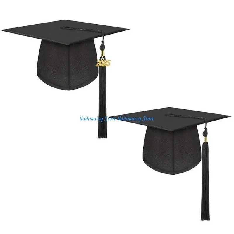 573B شرابات سحر قبعة التخرج أكاديمية تذكارية قبعة هامش قبعة التخرج لمناسبة احتفالية #3