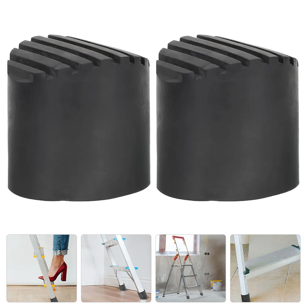

2 Pcs Non-slip Mat Ladder Rubber Feet Covers Foot Cushion for Replacement Part Caps Pad Pads