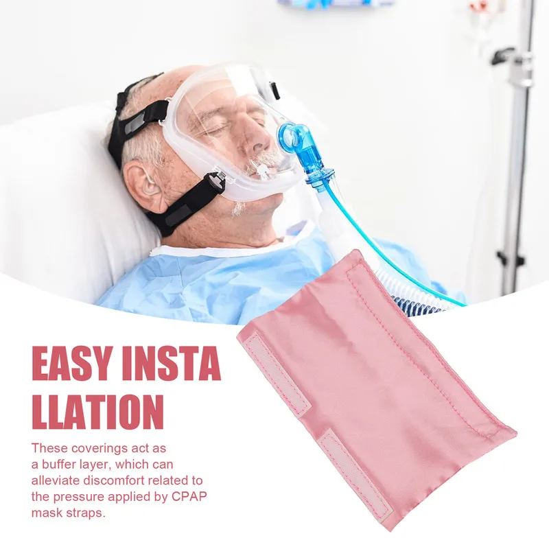JABS 4-Packs Satin CPAP Strap Covers, CPAP Strap Comfort Pads, CPAP Face Pads, Comfortable CPAP Supplies CPAP Face Cushion