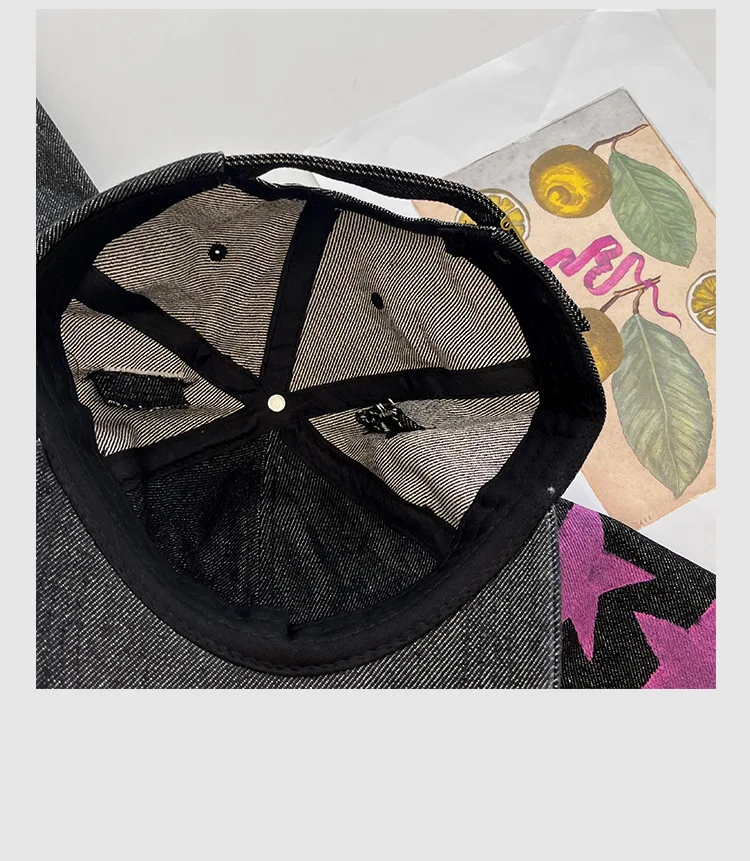 Rabbit Eared Cowboy Ripped Baseball Cap Dark Punk Hottie Photos Peaked Cap