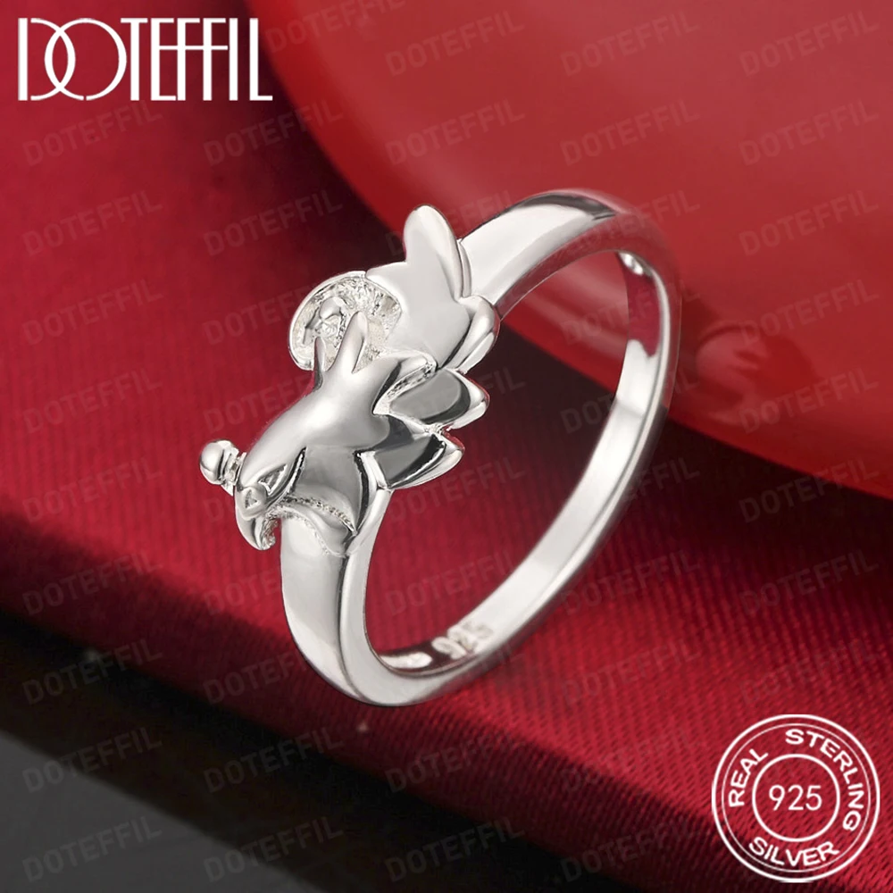 925 Sterling Silver Phoenix Ring For Woman Wedding Engagement Charm Party Jewelry