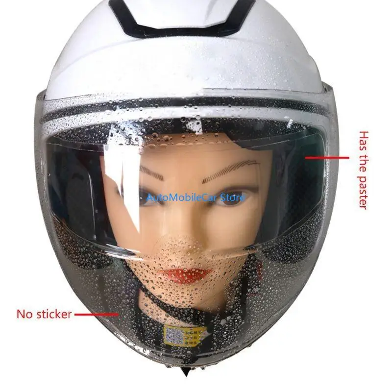 G8TE Helmet Anti-Fog Rainproof Film for Motorcycle Helmet Lens Fog Resistant Sticker