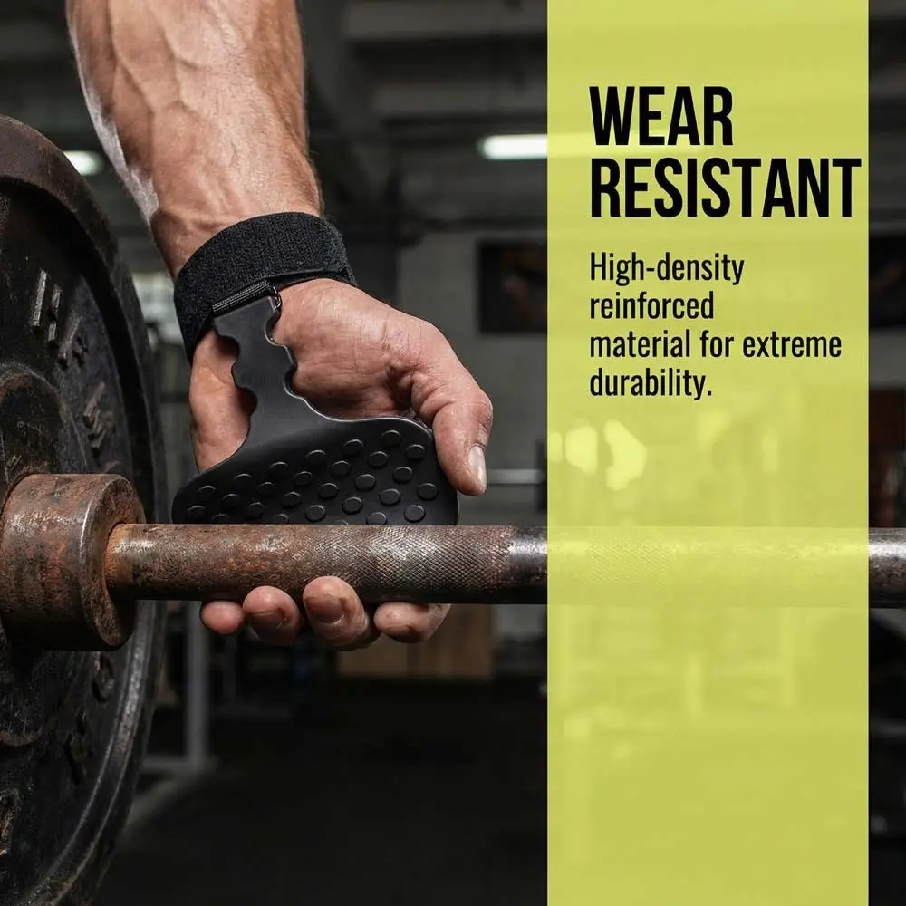 1 pc/ pair Silicone Material Lifting Grips Lightweight Design Ergonomic Shape Weight Lifting Grips Anti-Slip Grips