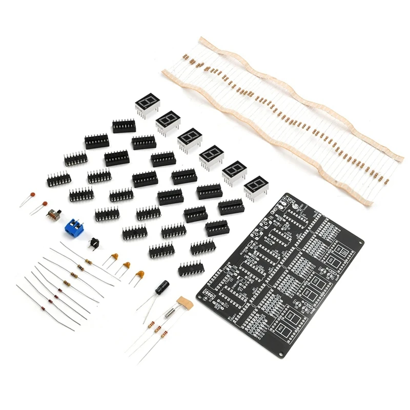 Kit de reloj de circuito Digital DC 4,5 V-5,5 V, 6 bits, reloj electrónico, enseñanza y entrenamiento, producción de soldadura, reemplazo de bricolaje