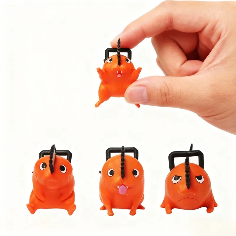 

5 шт. в комплекте, популярная аниме-бензопила, фигурка человека, материал ПВХ, мультяшная милая фигурка Почиты, игрушки, подарки