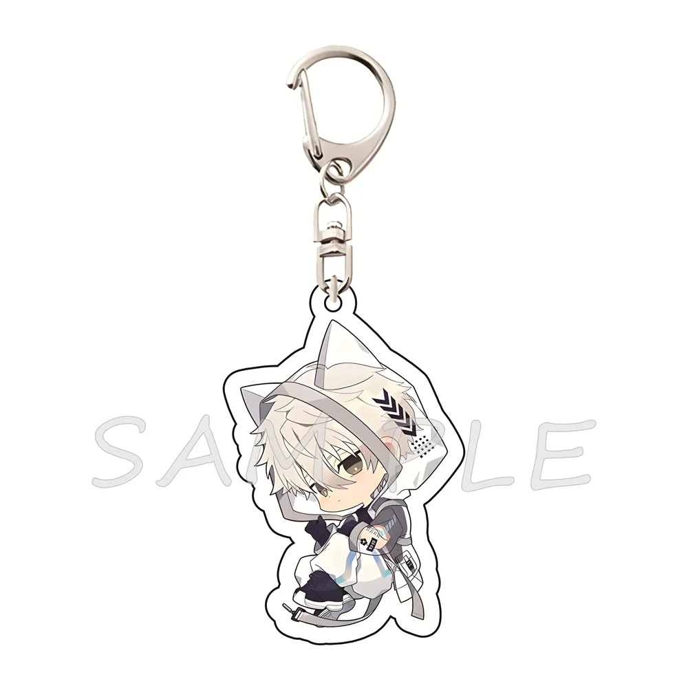 Blue Lock  6cm Acrylic Keychains Cat Ear Hoodie Chibi Style Anime Collectible Merchandise Bag Pendant Fan Gift