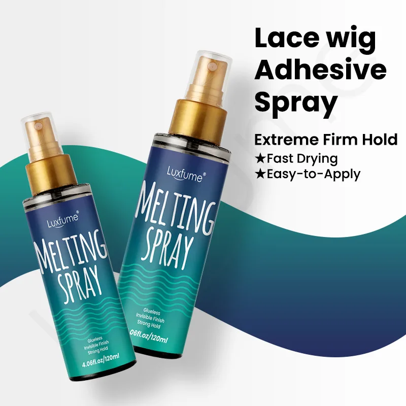 Lace Melting and Holding Spray Glue-Less Hair Adhesive for Wigs, Strong Natural Finishing Hold with Control wig glue