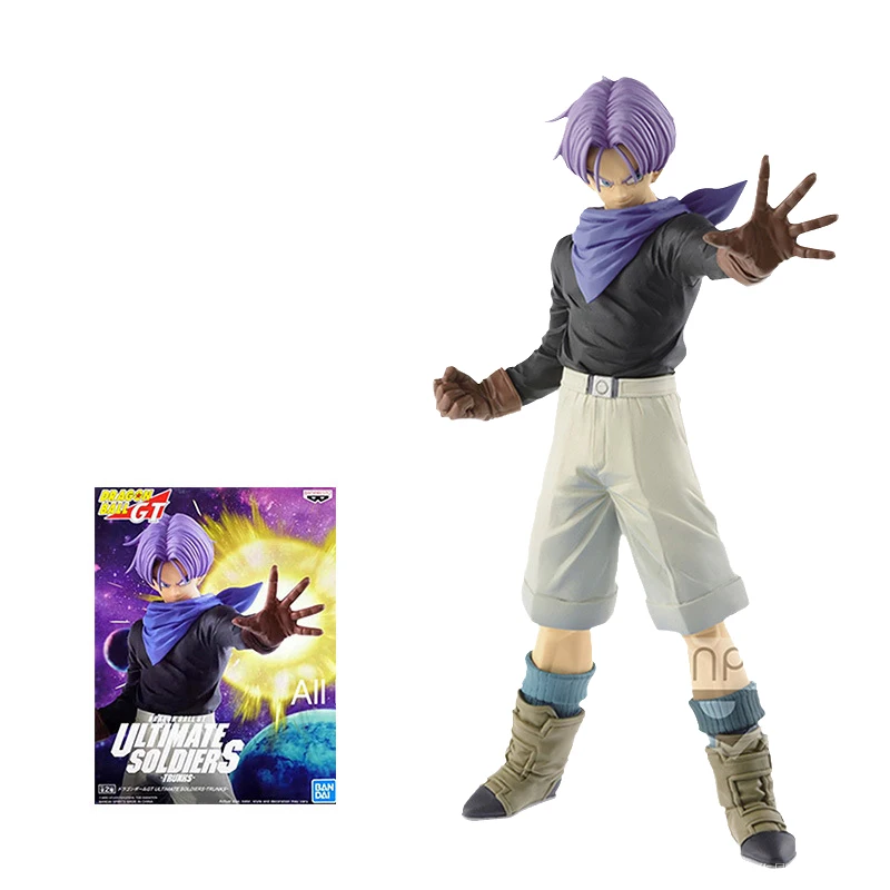 Bandai Original Banpresto Anime Dragon Ball GT soldats ultimes Torankusu jaune violet cheveux figurine modèle Collection jouet
