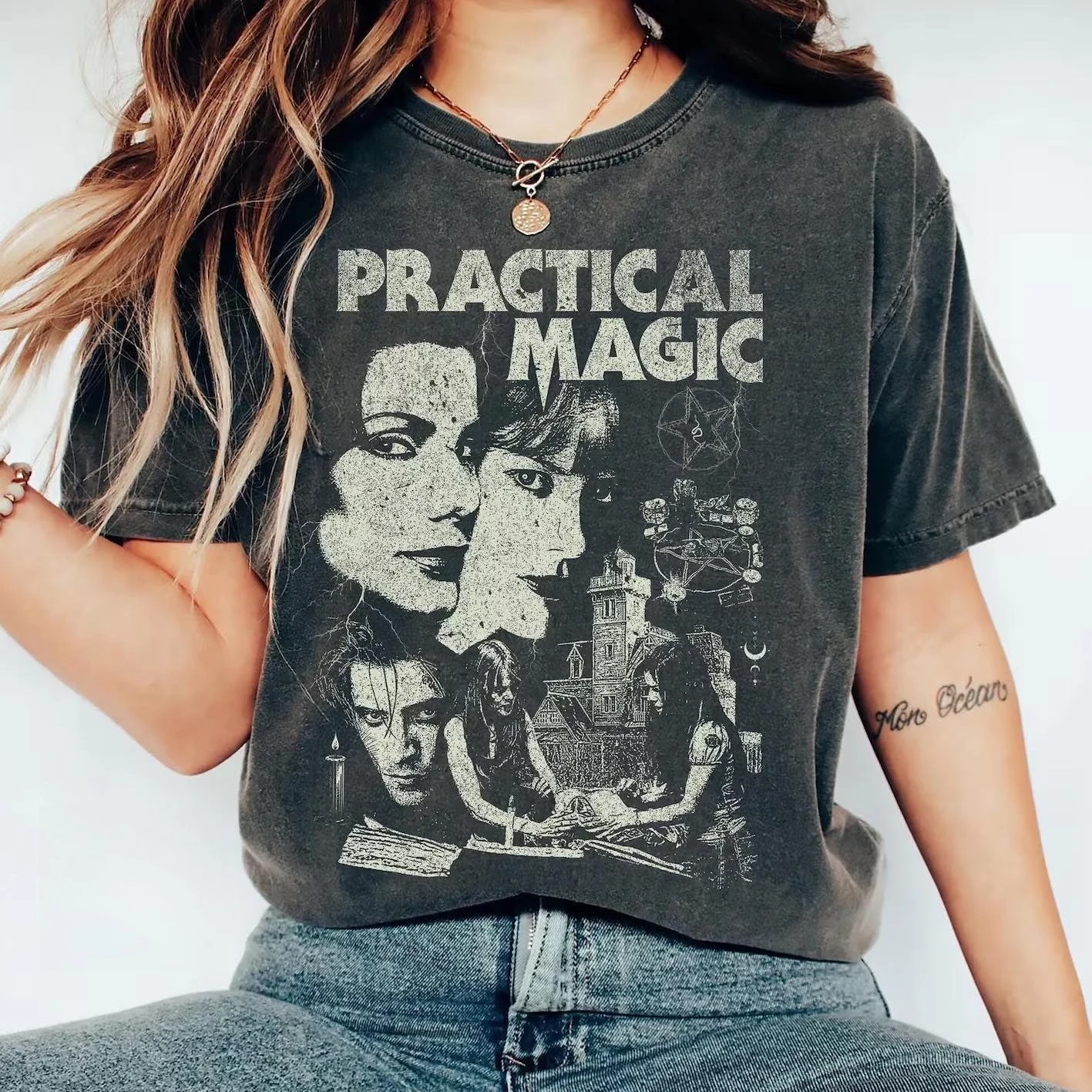 Summer Practical Magic Movie Shirt. Vintage Witch Graphic Tee - Comfort Colors