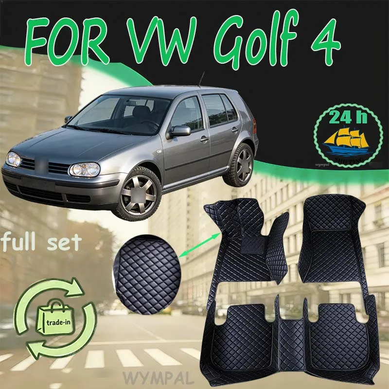 

Автомобильные коврики на заказ, автомобильные коврики для VW Golf 4 1999 2000 2001 2002 2003, автомобильные роскошные кожаные коврики с полным покрытием для мужчин и женщин