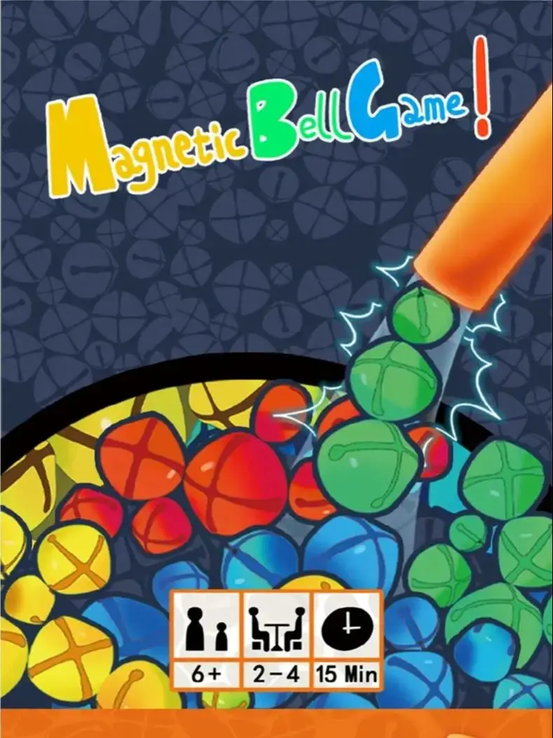 Interaktiver Magnetstab und bunte Glocke, sensorisches magnetisches Eltern-Kind-Spielzeug, tragbarer Stressabbau, Kinderbrettspiel, Geschenk