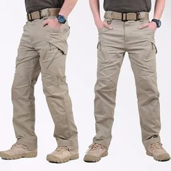 Pantalones tácticos militares X9 con múltiples bolsillos para hombre, pantalones Cargo impermeables informales para exteriores, pantalones ligeros con cremallera