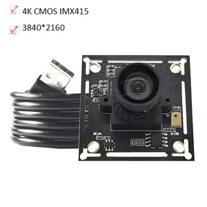 Bilashmart 3840*2160 4K HD CMOS IMX415 95 Degree USB 2.0 Camera Module With Digital Mic 30FPS MJPEG YUY2