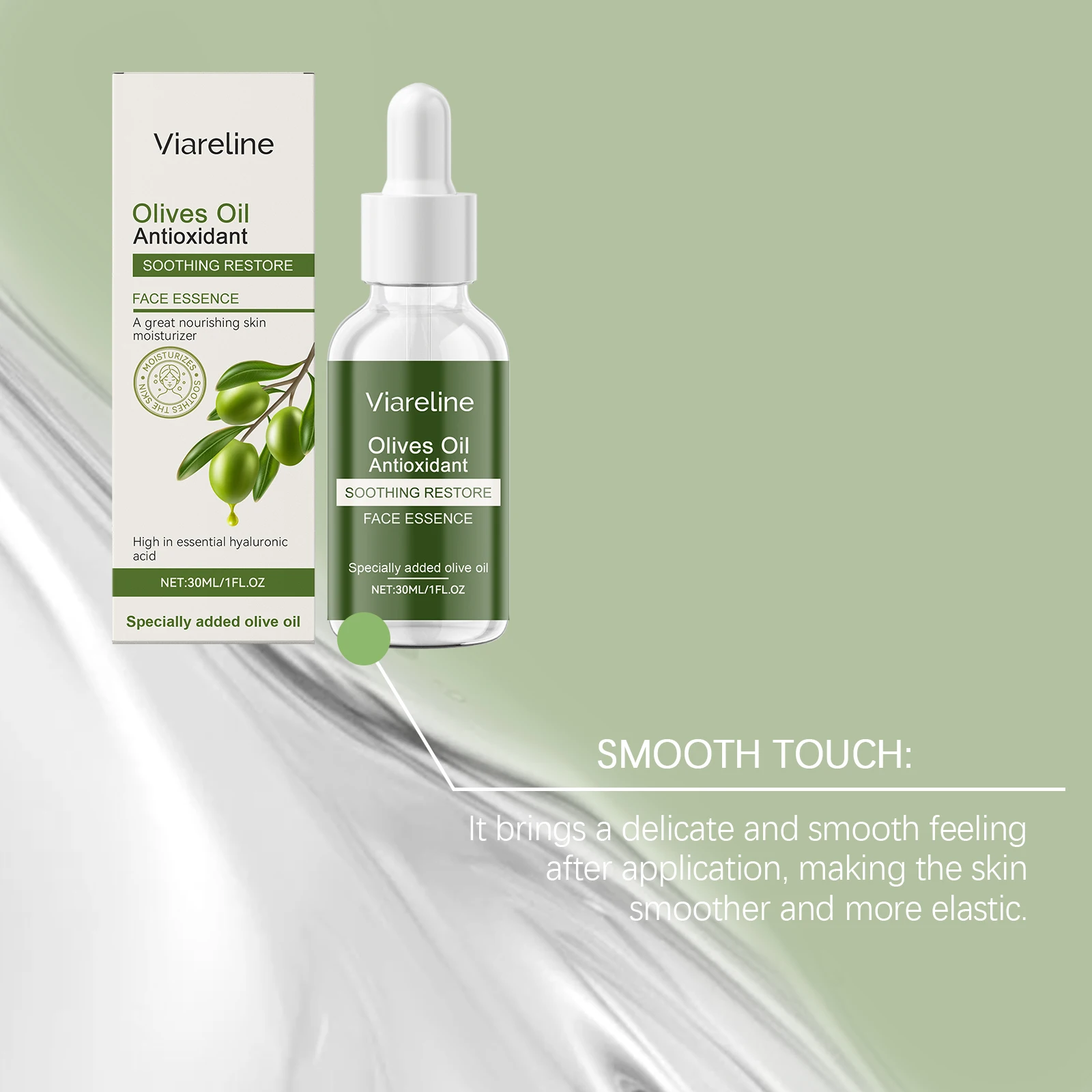 سيروم زيت الزيتون فيراريلاين للوجه مضاد للأكسدة مهدئ لتحسين الخشونة ومغذي عميق وتنعيم بشرة الوجه