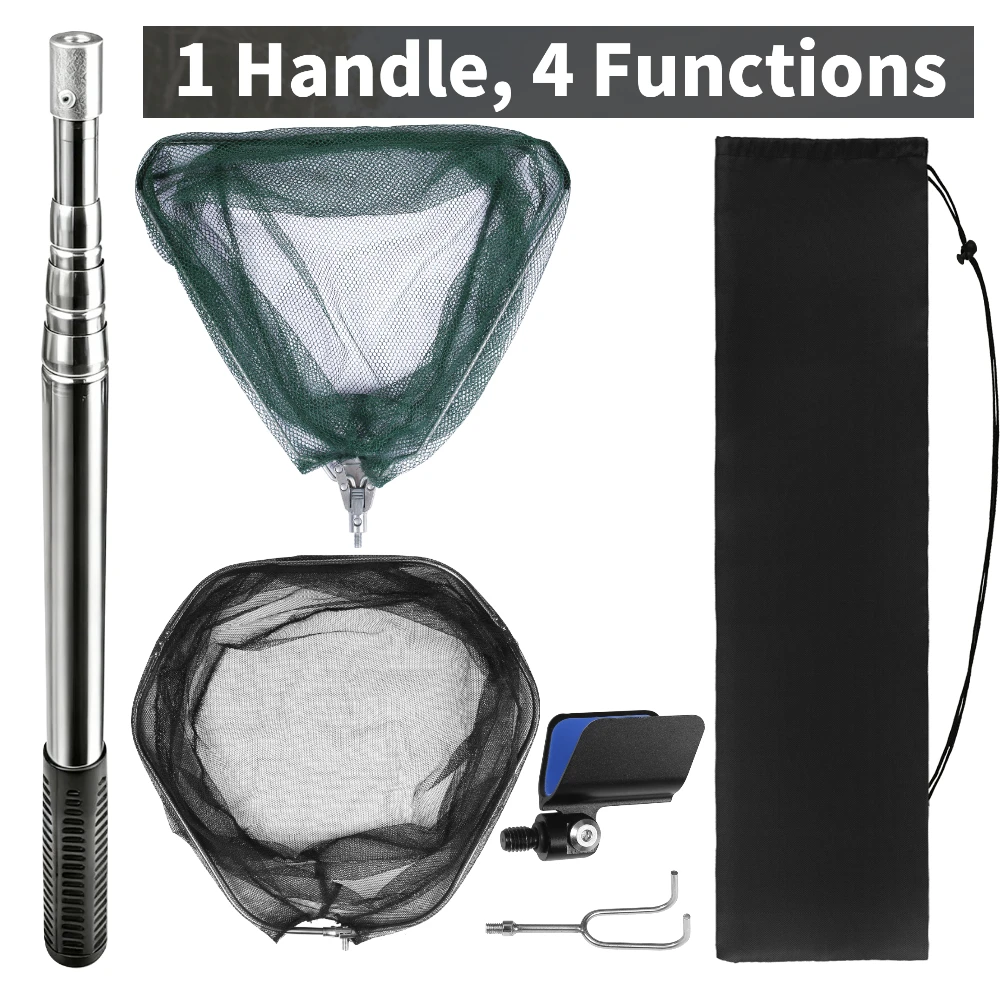 best long handle fishing net Waypoint trust our large landing net to secure your prized catch every time Ozark Trail Premium Telescopic Adjustable