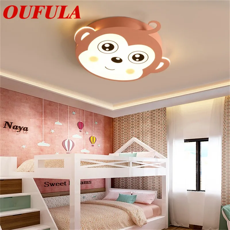 SOURA Children's Ceiling Lamp Monkey Modern Fashion Suitable For Children's Room Bedroom Kindergarten