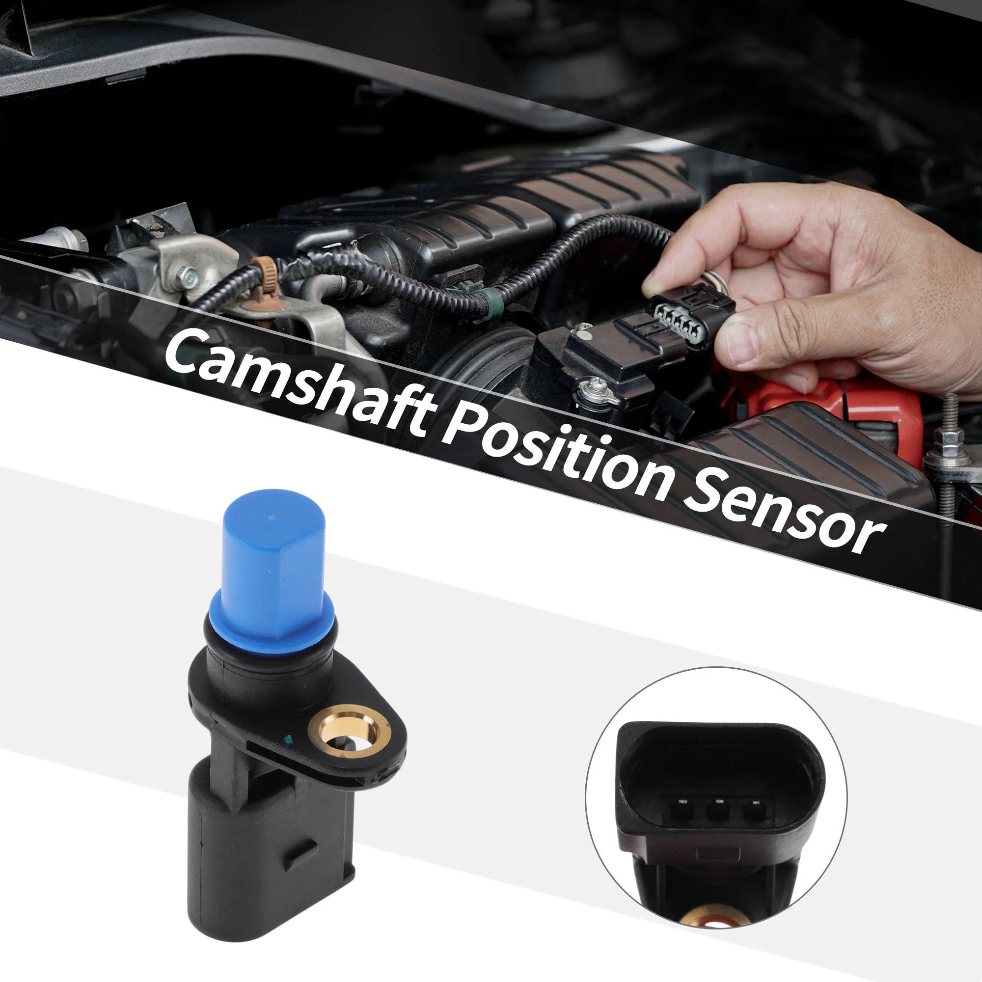 UXCELL No.07K907601 Camshaft Position Sensor for Volkswagen Jetta 2005-2014