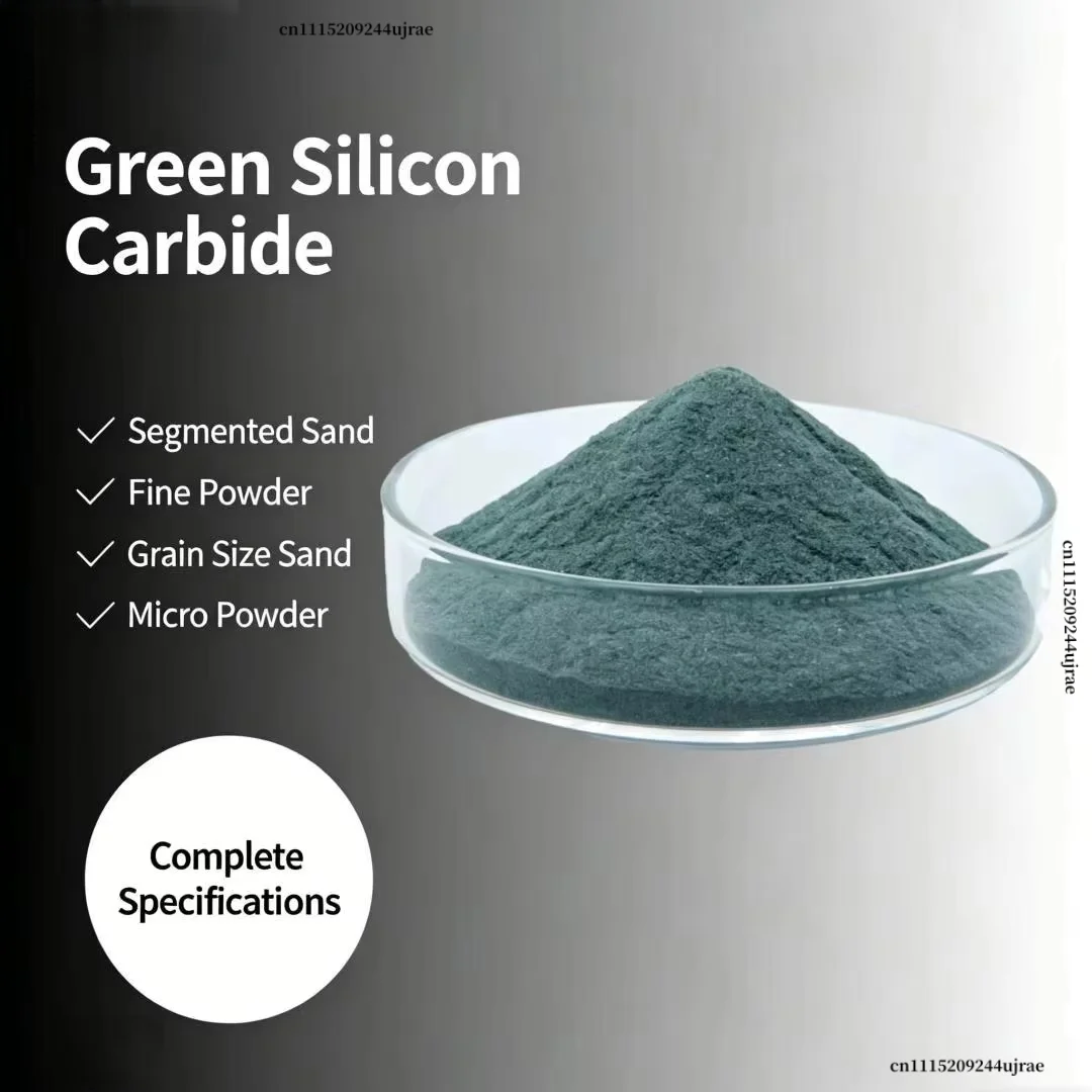 Green Silicon Carbide Powder Granules 16~8000 Mesh Green Sic Grit For Sandblasting Polishing Abrasive Tools Refractory Material