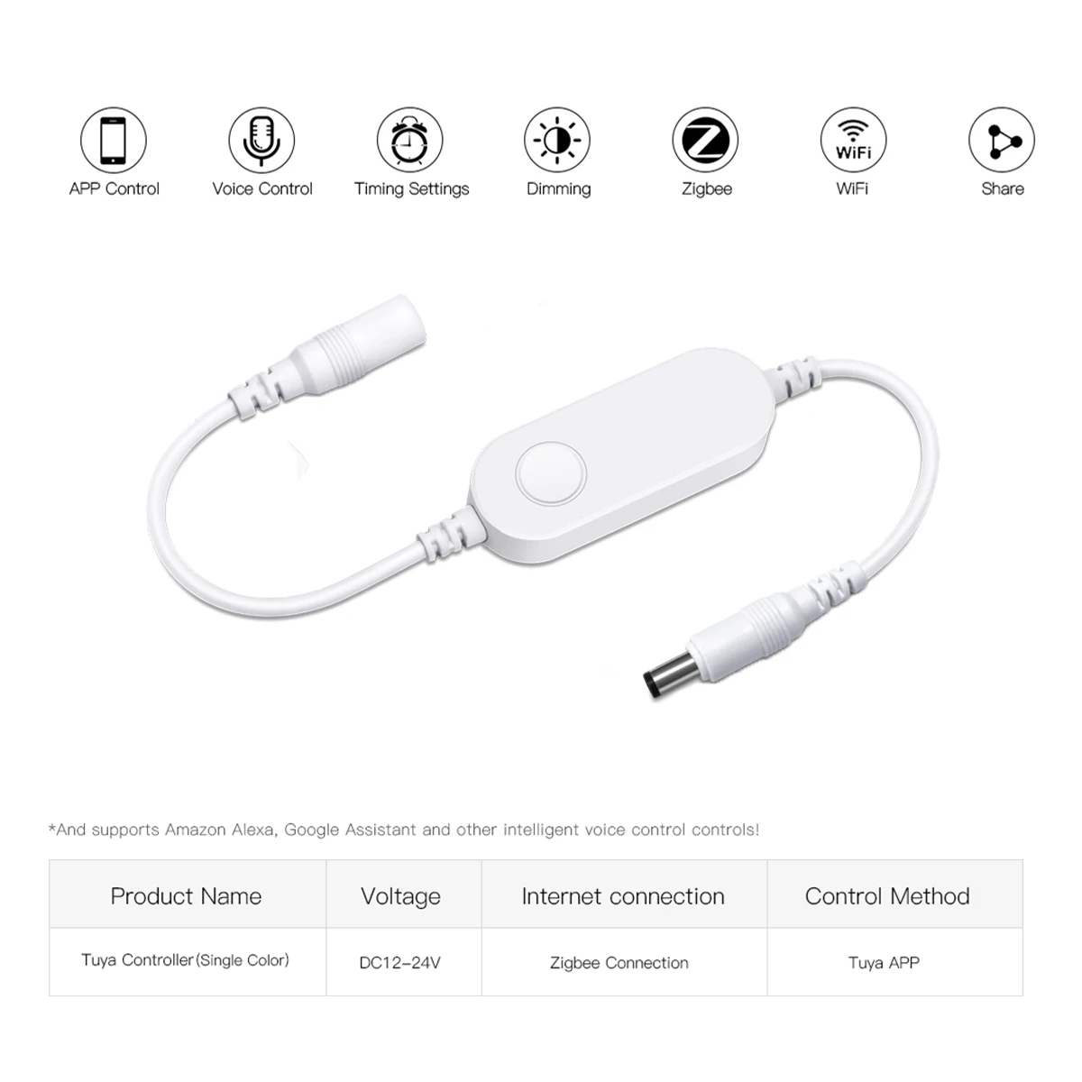 تويا زيجبي عكس الضوء LED قطاع مصباح الخزانة 12 فولت Ra90 مقاوم للماء 320 المصابيح/م التطبيق الذكي التحكم الصوتي شريط مرن النيون الشريط