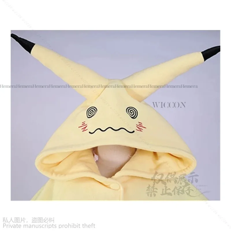 Anime Game Mimikyu Cosplay Cartoon Cloak Dress Costume Suit Lolita Cos Halloween Cloak For Furry Cute Pajamas Adults Kids Cute