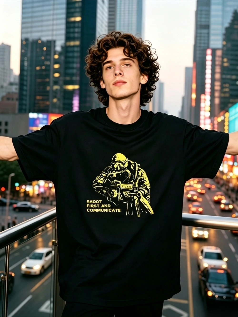 2026 New Men's Special Operations Graphic T Shirt Tactical Skull Black Oversized Military Streetwear Casual Tee
