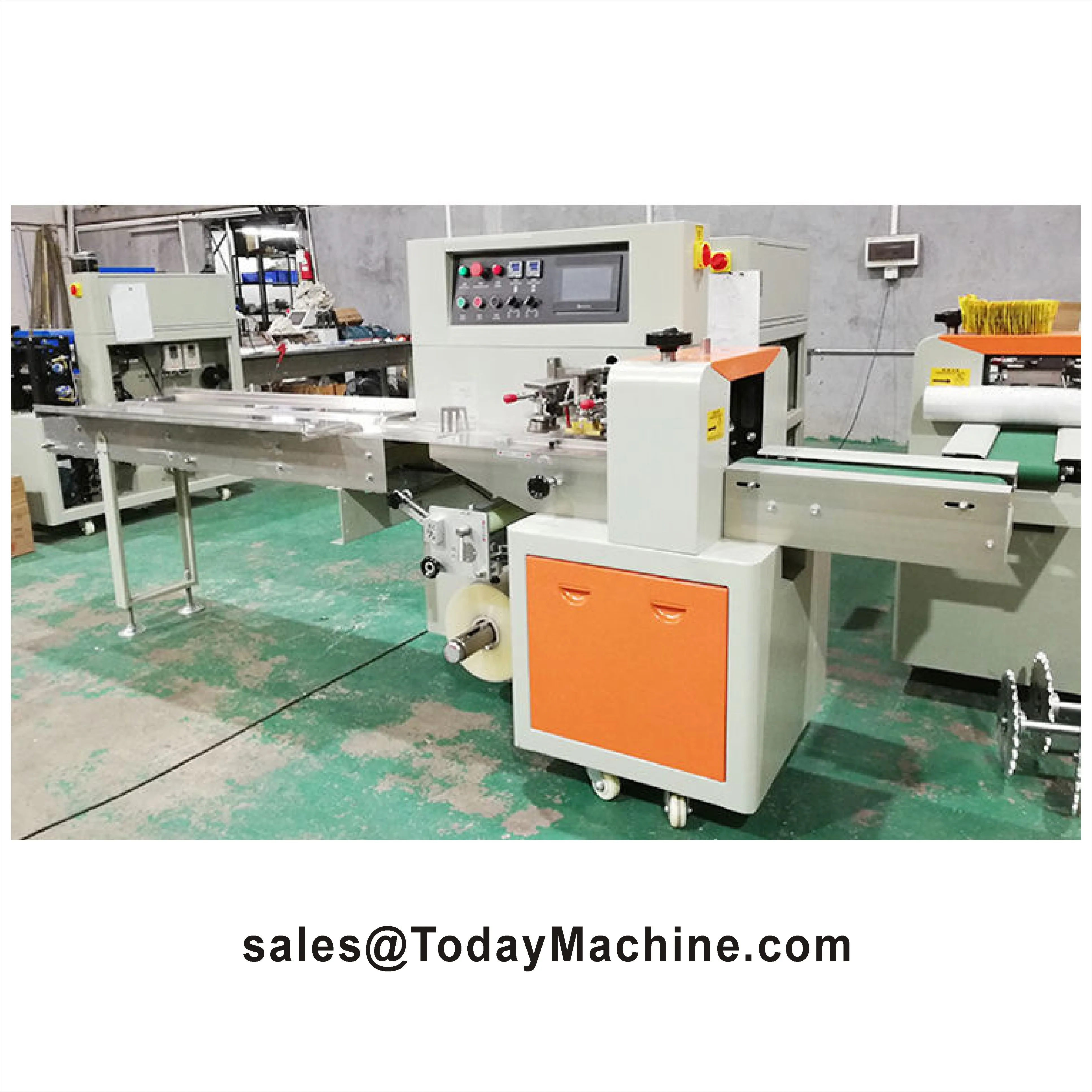Automatic Horizontal Flow Candy Wrapping Machine | Mints Flow Pack Packaging Equipment