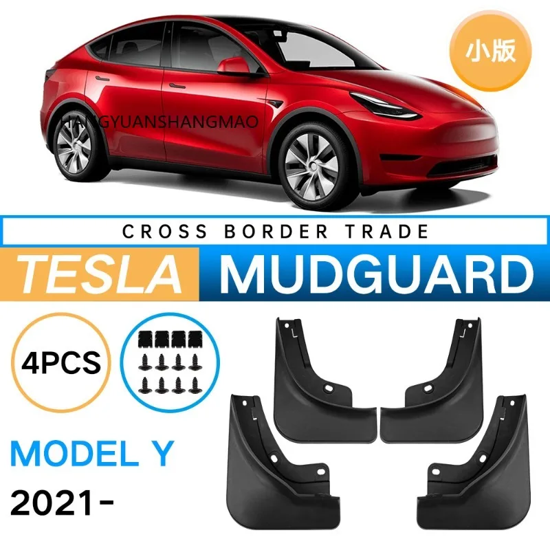 Mudguards FOR Tesla MODEL Y 2020-2024 Auto Mud Flaps Exterior Styling Accessory ABS Plastic Anti Splash Mudguards Custom Fit