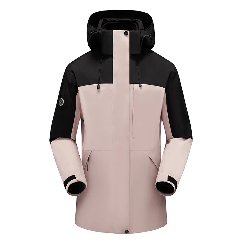 

Женский осенне-зимний спортивный кардиган 3-в-1, модная ветровка, топы, водонепроницаемая верхняя одежда, повседневная куртка с капюшоном для кемпинга и пешего туризма