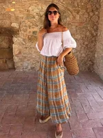 Casual Chic Lantern Pants Women Pants Side Pockets Long Straight Loose Pants Fashion 2026 Spring Printed Trousers - Image 4