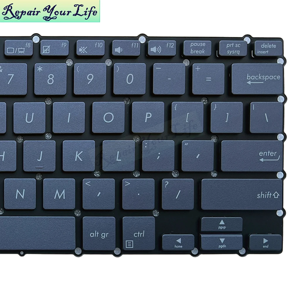 UI English French AZERTY Keyboard For Asus NovaGo TP370QL TP370 Notebook Teclado Without Backlight New 0KNR0-2101UI00 ASM17H2