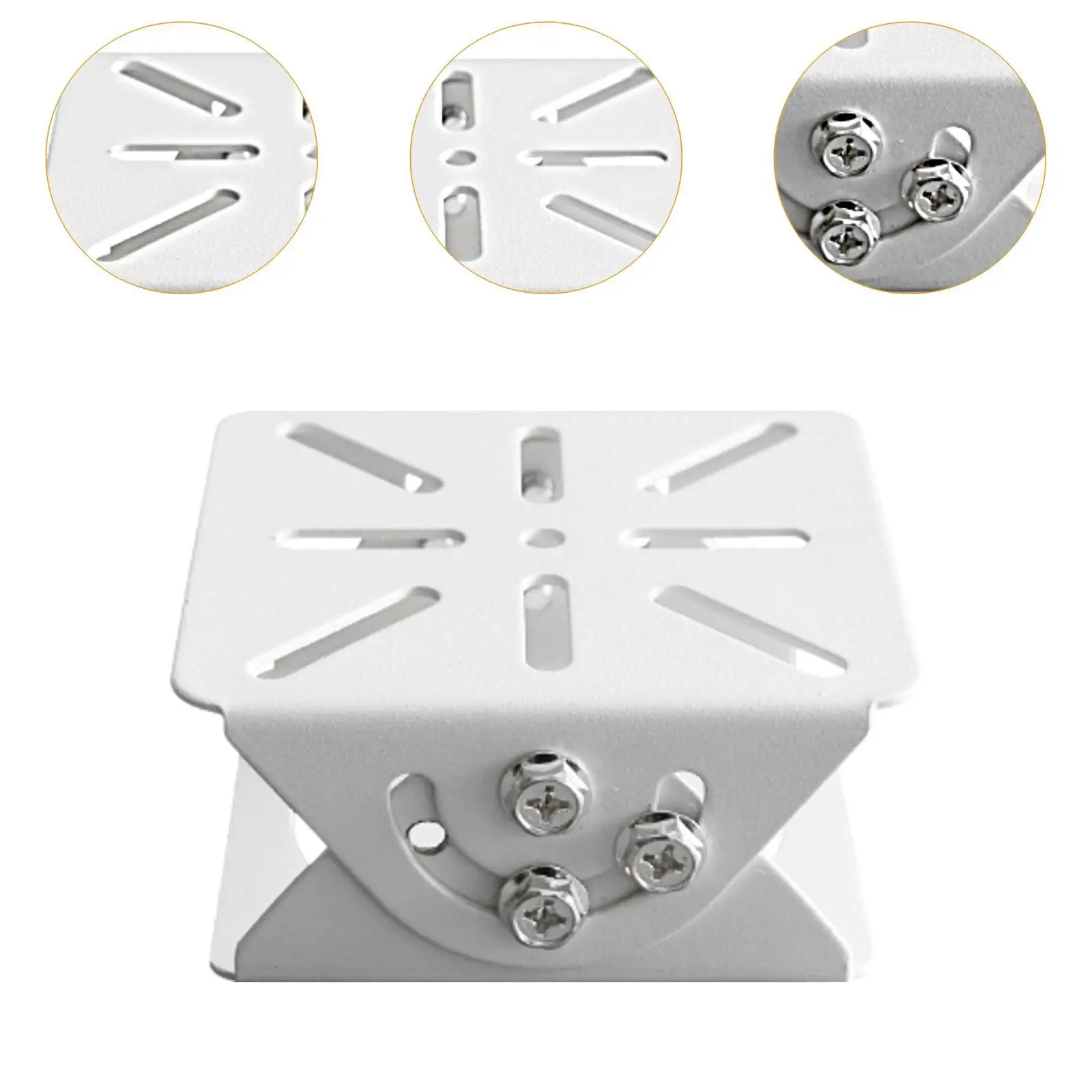 Security Camera Pole Mount Bracket Adapter Easy Installation Compact Universal Heavy Duty for Wall Corner Home Outdoor Ceiling