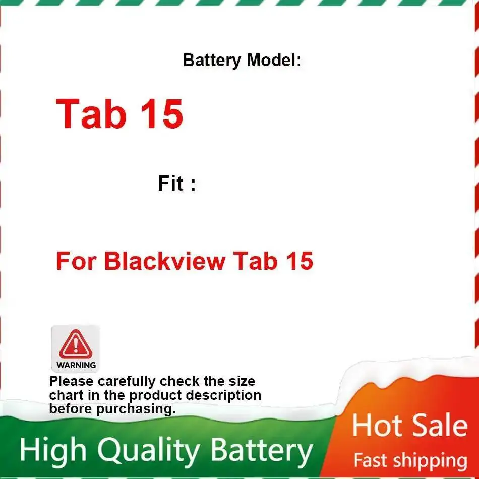 

Долговечный аккумулятор емкостью 12800 мАч для планшета Blackview Tab 15, безопасный и надежный