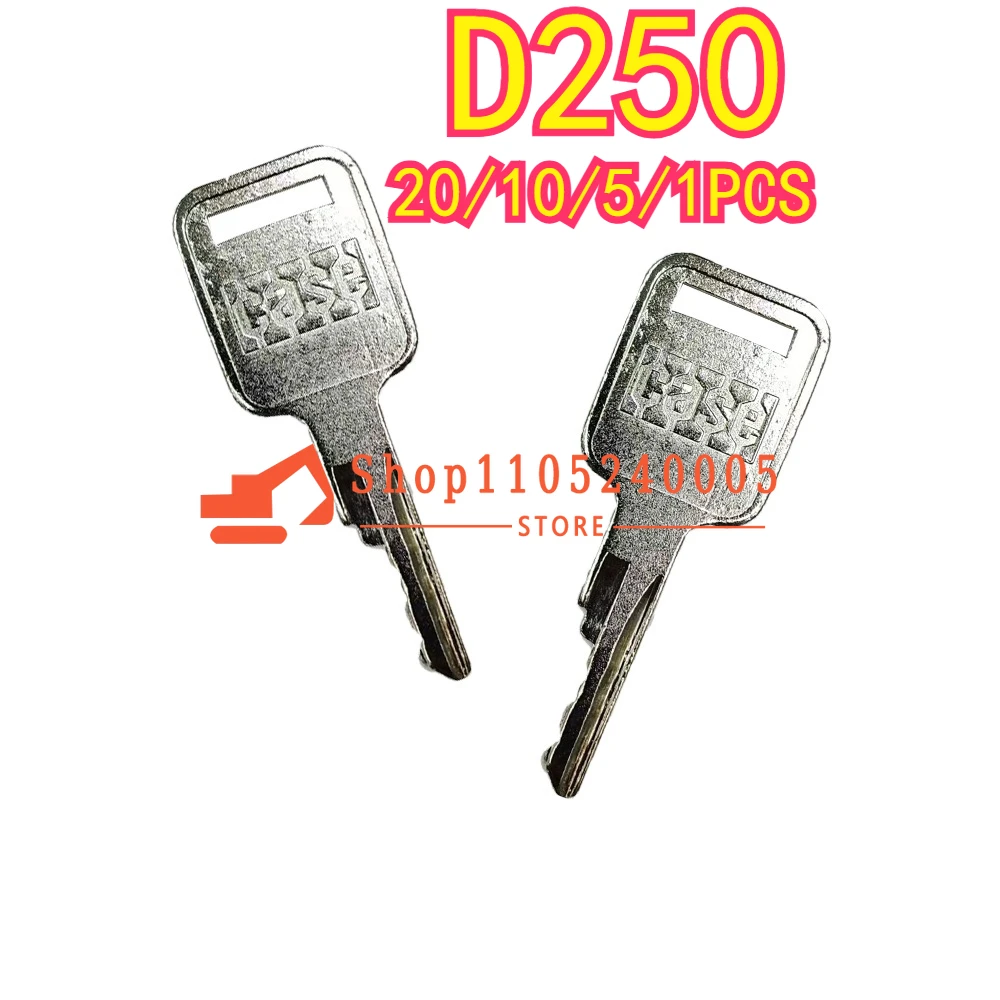 

20/10/5/1 шт. новые ключи D250 подходят для броса, канавки, ведьмы, Genie Grove Ingersoll Rand JLG, тяжелое строительное оборудование