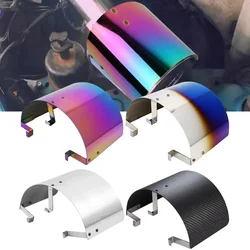 Car Air Intake Cone Sport Filter Cover Stainless Steel Heat Shield 2.5