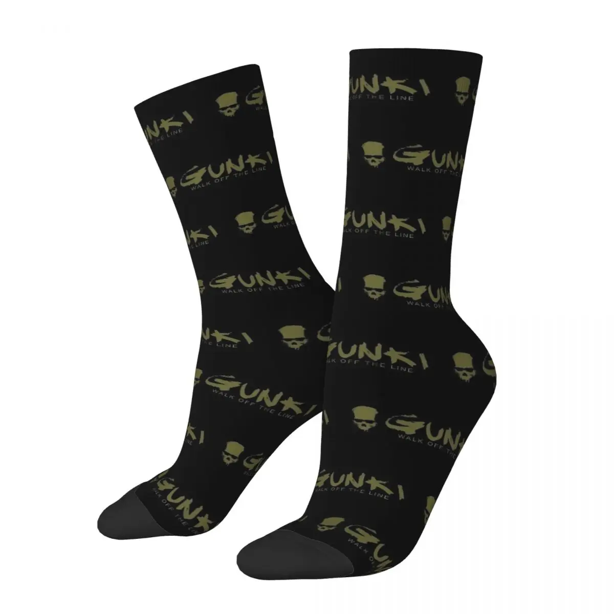 

Fishing Logo Socks Men Women Casual Gunki Socks Harajuku Spring Summer Autumn Winter Middle Tube Stockings Gift