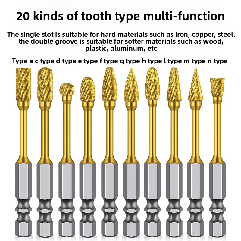 

Роторный напильник из твердого сплава с титановым покрытием 3*6, шлифовальная головка из вольфрамовой стали, сверление металлических отверстий, электрическая дрель, внутреннее шлифование