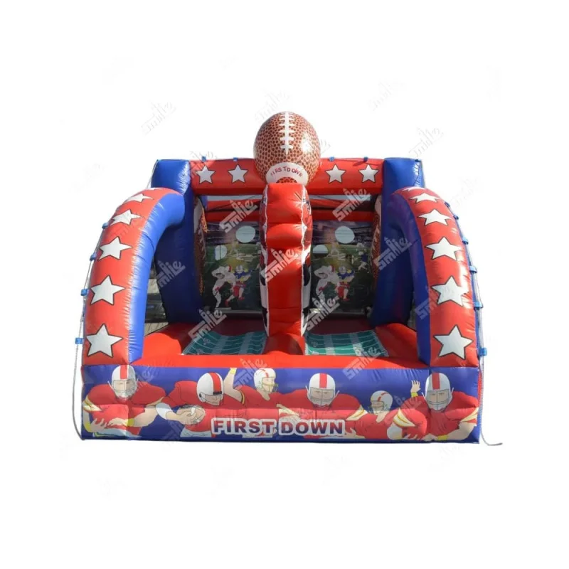 Carnival Party Playing Games Quarterback Soccer Toss the First Down Inflatable Football goal Sport Games