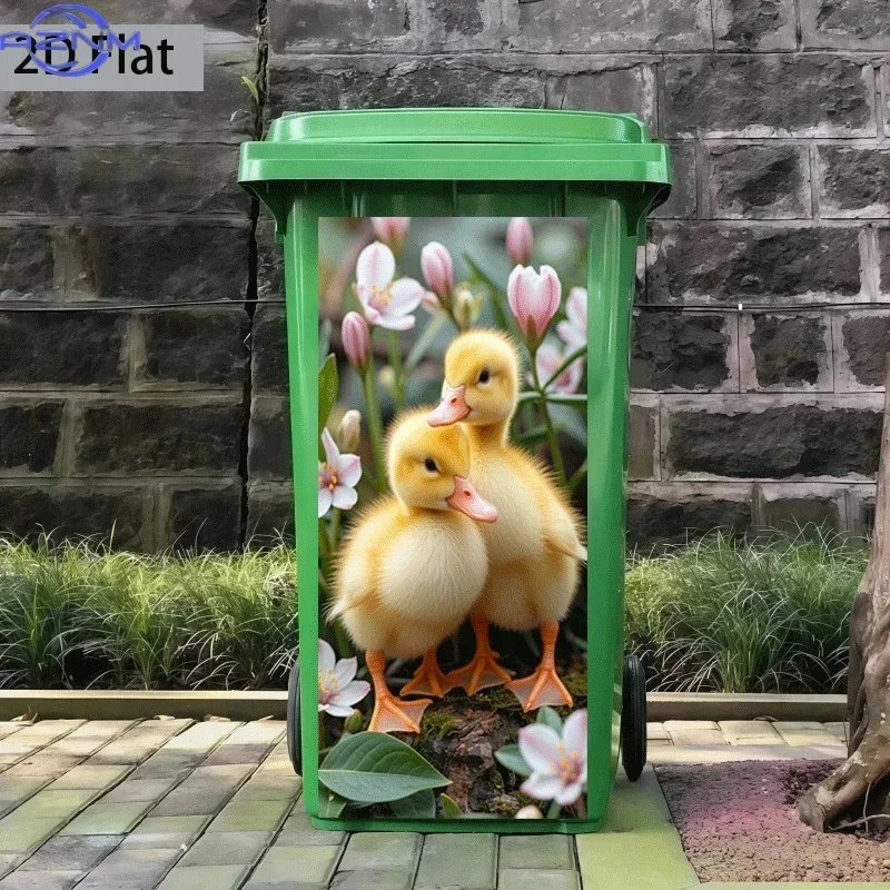 2D Pattern Print Decor Sticker Creative Decal for Home Trash Can Bin