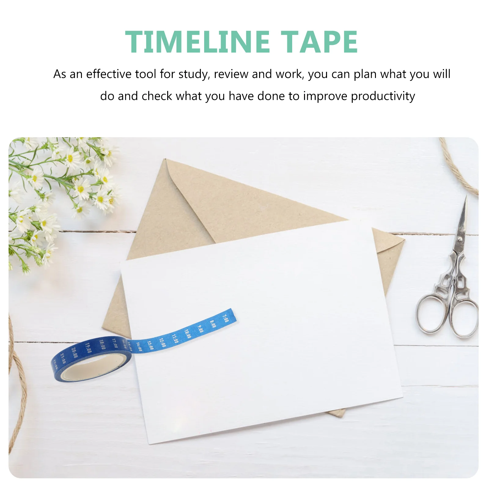 8 Rolls Timeline Tape Plan Tapes Scrapbooking Sticker Planning for DIY Plans Stickers