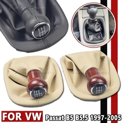 Manual 5/6 Speed Car Gear Shift Knob Gaiter Boot Case Collar For VW Passat B5 B5.5 1997 1998 1999 2000 2001 2002 2003 2004 2005