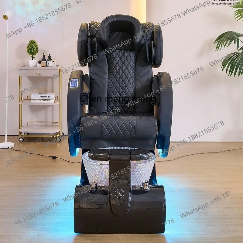 C88 كرسي علاج القدم الكهربائي الأسود الحديث صالون تجميل ذكي درجة حرارة ثابتة كرسي تدليك القدم #4